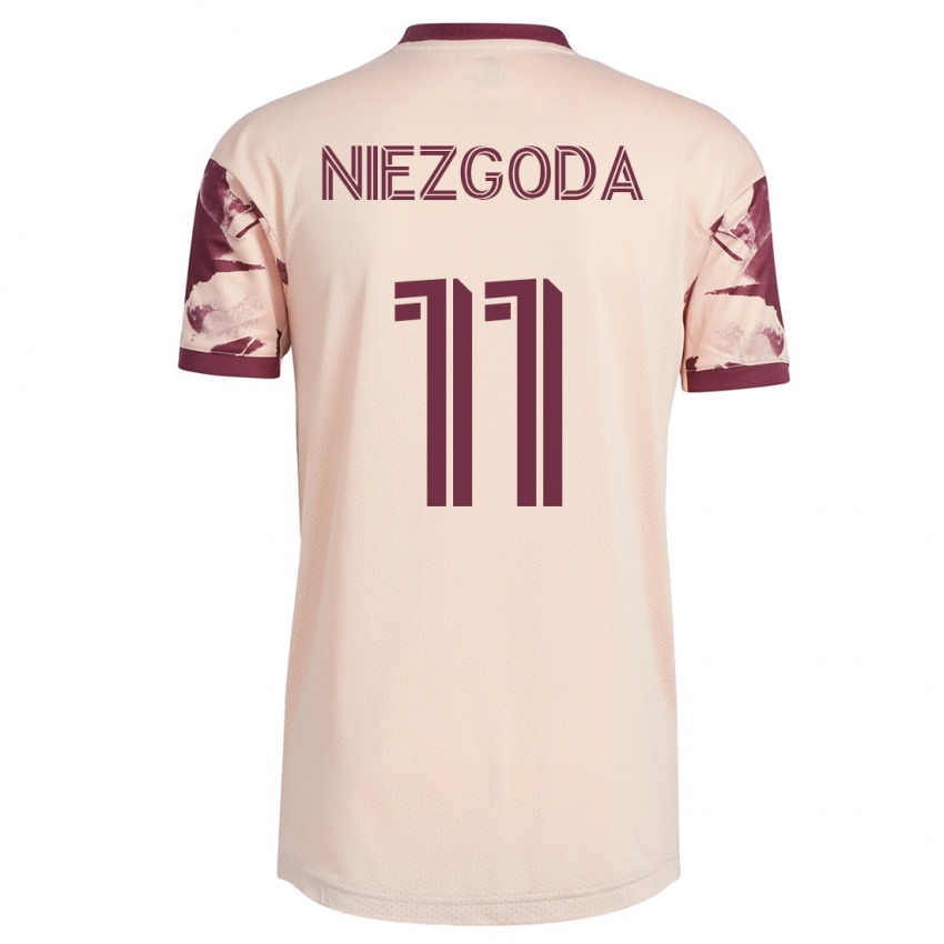 Mujer Camiseta Jaroslaw Niezgoda #11 Blanquecino 2ª Equipación 2023/24 La Camisa