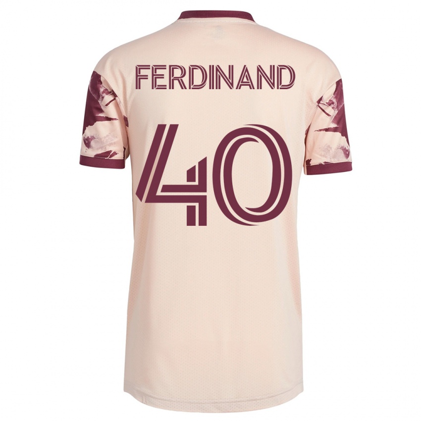 Mujer Camiseta Keesean Ferdinand #40 Blanquecino 2ª Equipación 2023/24 La Camisa