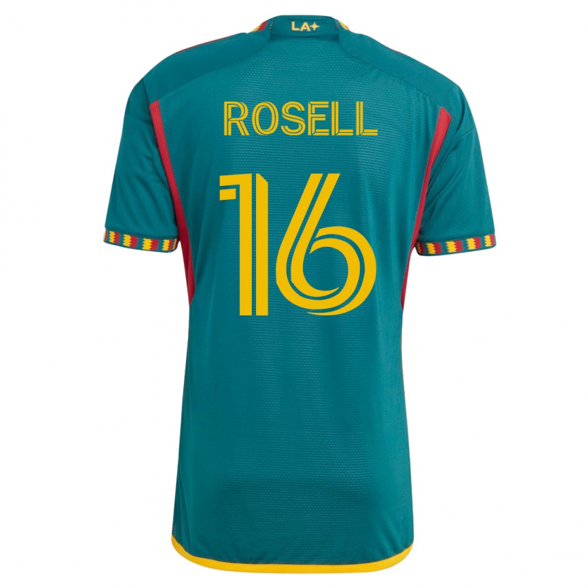 Mujer Camiseta Uri Rosell #16 Verde 2ª Equipación 2023/24 La Camisa
