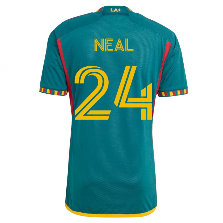 Mujer Camiseta Jalen Neal #24 Verde 2ª Equipación 2023/24 La Camisa
