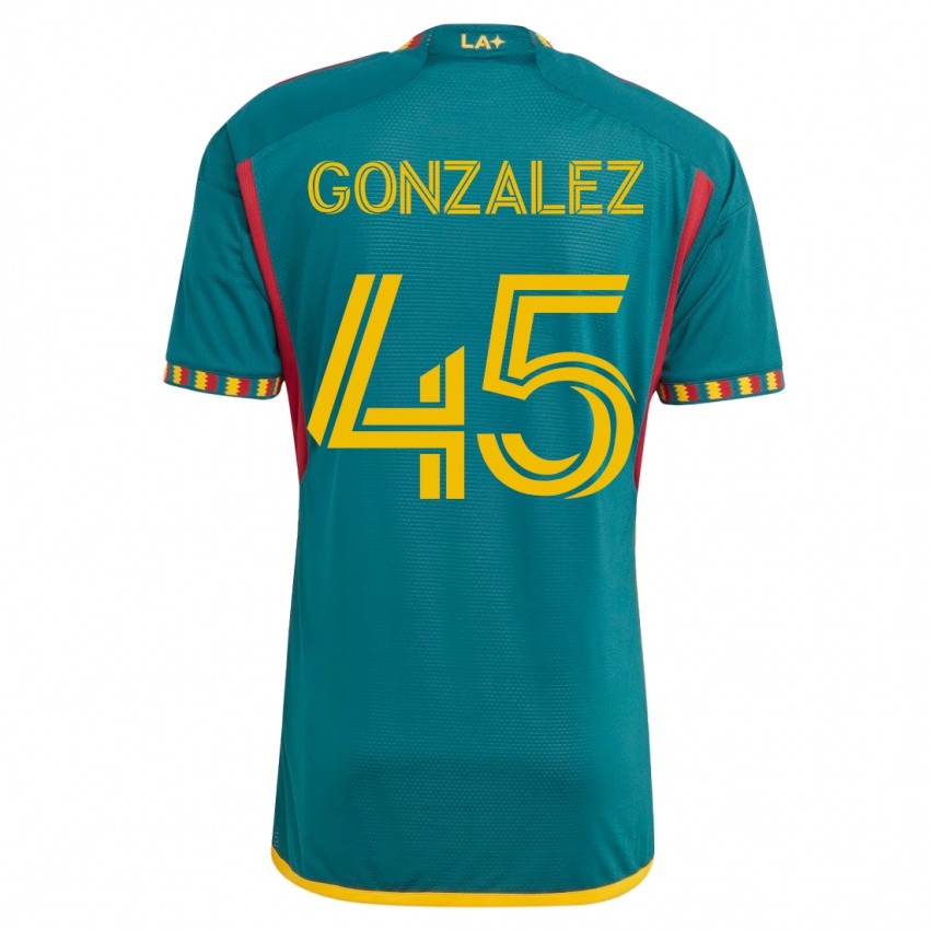 Mujer Camiseta Adrián González #45 Verde 2ª Equipación 2023/24 La Camisa