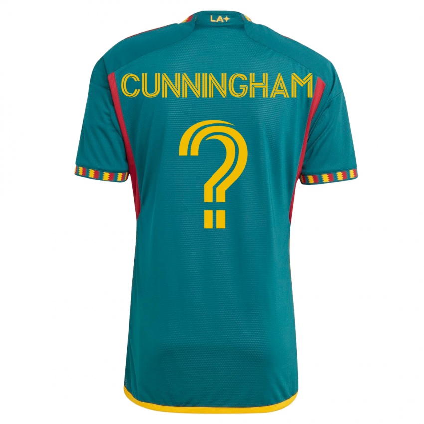 Mujer Camiseta Joaquin Cunningham #0 Verde 2ª Equipación 2023/24 La Camisa