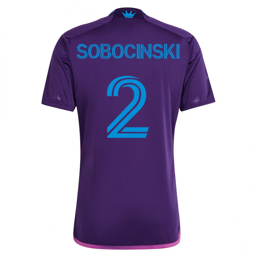 Mujer Camiseta Jan Sobocinski #2 Violeta 2ª Equipación 2023/24 La Camisa
