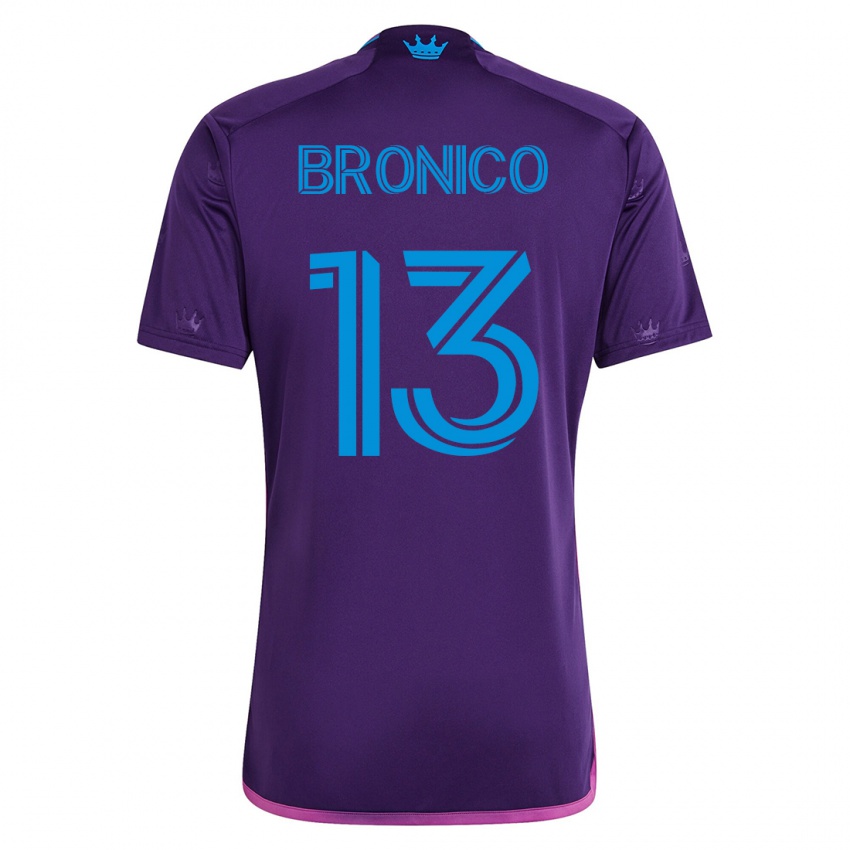 Mujer Camiseta Brandt Bronico #13 Violeta 2ª Equipación 2023/24 La Camisa