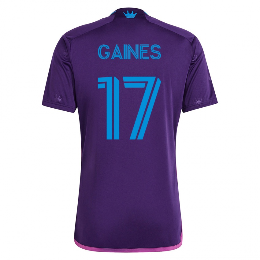 Mujer Camiseta Mckinze Gaines #17 Violeta 2ª Equipación 2023/24 La Camisa