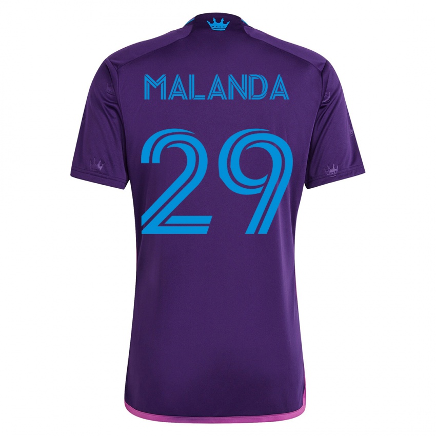Mujer Camiseta Adilson Malanda #29 Violeta 2ª Equipación 2023/24 La Camisa
