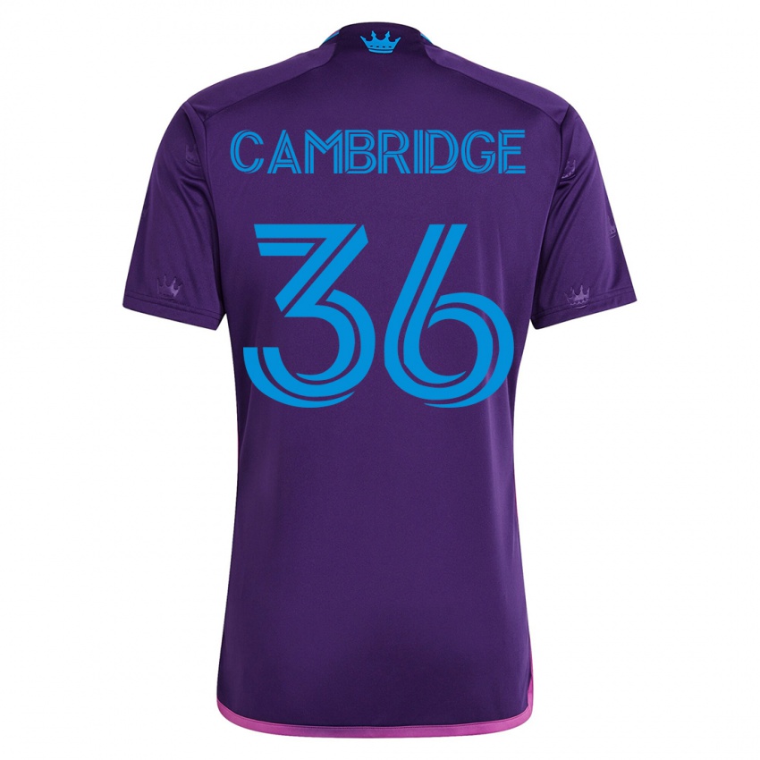 Mujer Camiseta Brandon Cambridge #36 Violeta 2ª Equipación 2023/24 La Camisa