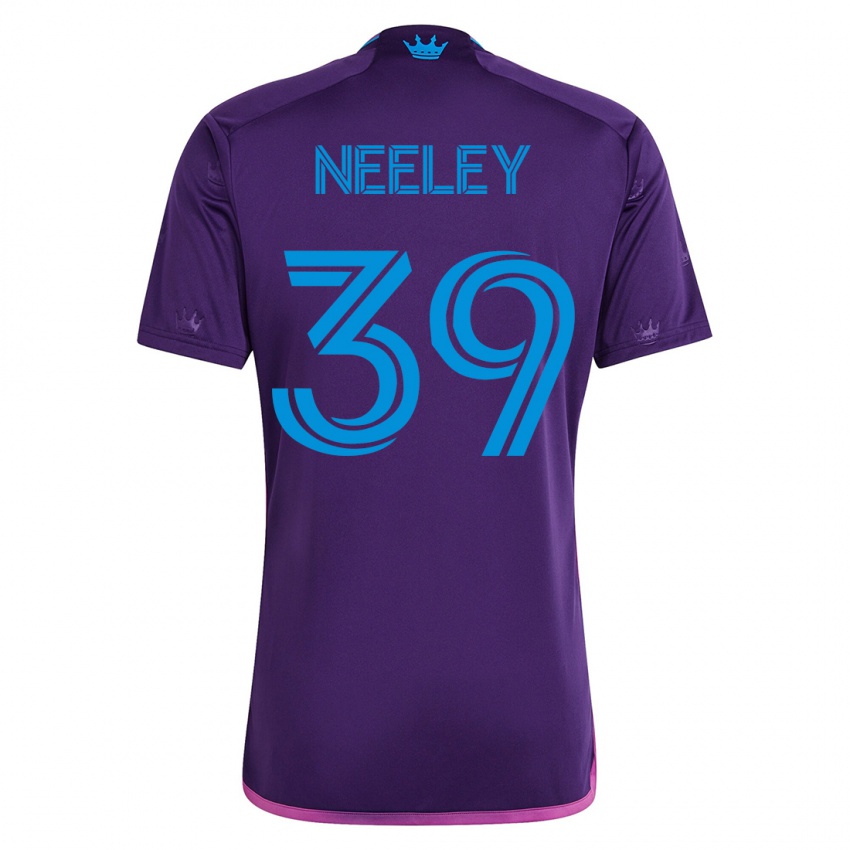 Mujer Camiseta Jack Neeley #39 Violeta 2ª Equipación 2023/24 La Camisa