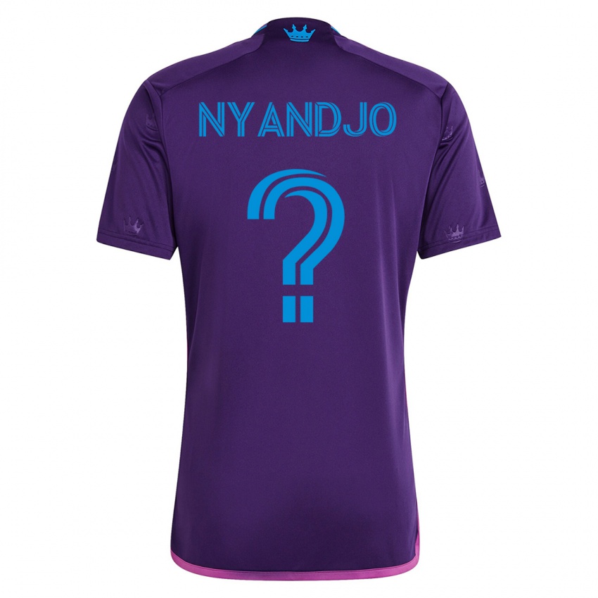 Mujer Camiseta James Nyandjo #0 Violeta 2ª Equipación 2023/24 La Camisa
