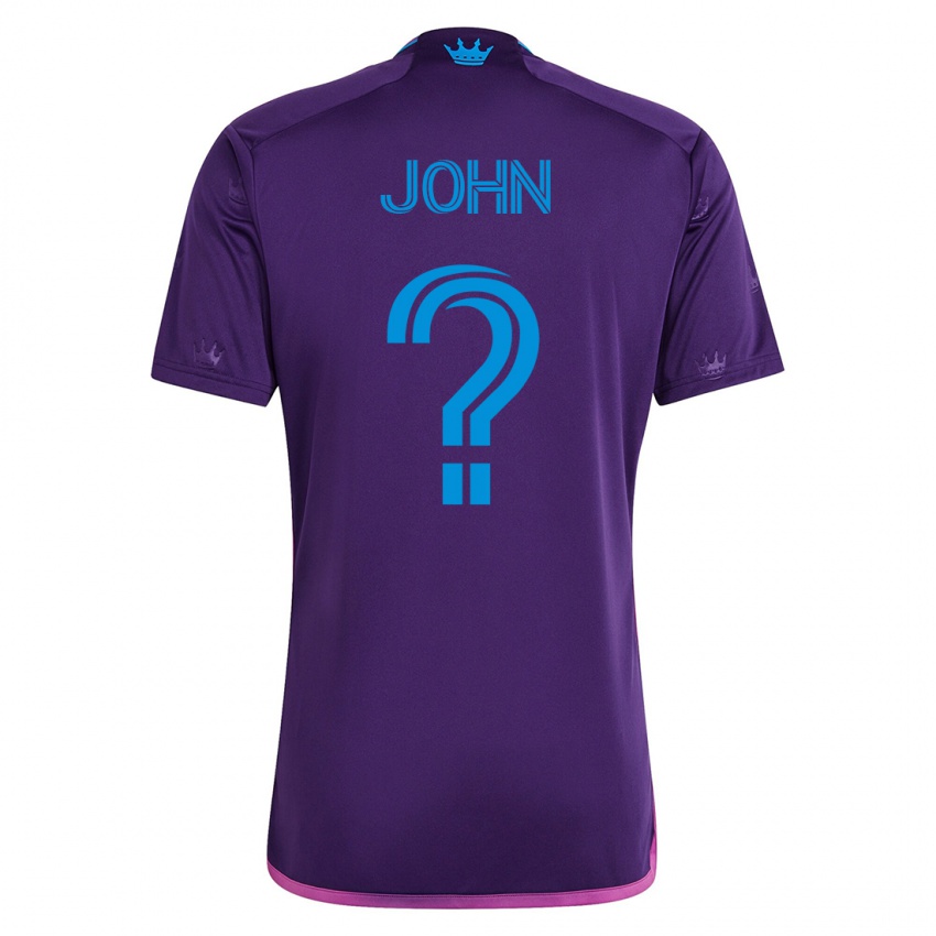 Mujer Camiseta Aron John #0 Violeta 2ª Equipación 2023/24 La Camisa