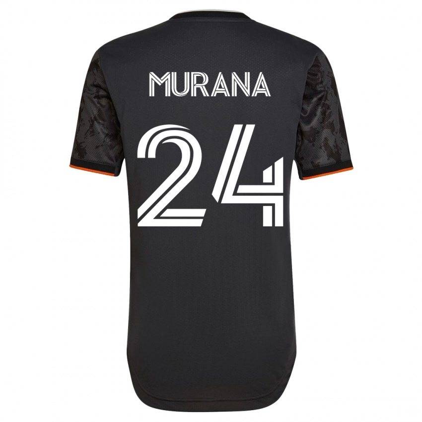 Mujer Camiseta Mujeeb Murana #24 Negro 2ª Equipación 2023/24 La Camisa