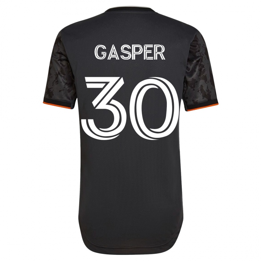 Mujer Camiseta Chase Gasper #30 Negro 2ª Equipación 2023/24 La Camisa