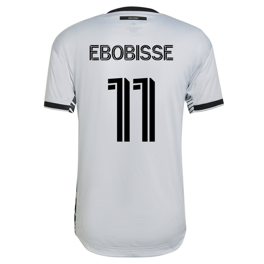 Mujer Camiseta Jeremy Ebobisse #11 Blanco 2ª Equipación 2023/24 La Camisa