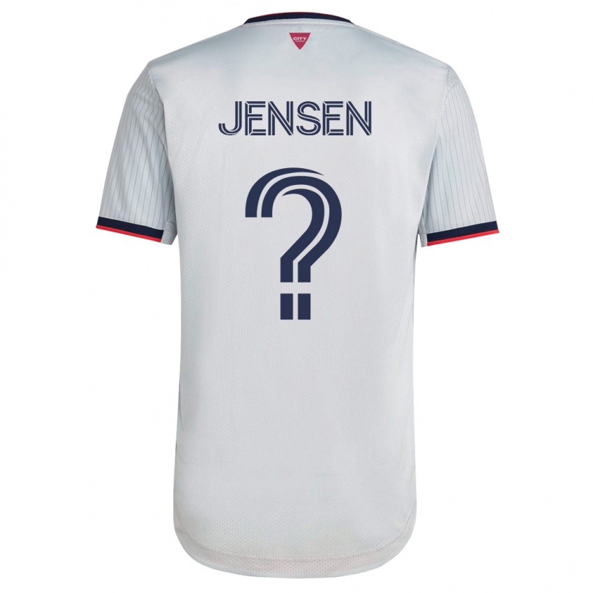 Mujer Camiseta Isak Jensen #0 Blanco 2ª Equipación 2023/24 La Camisa