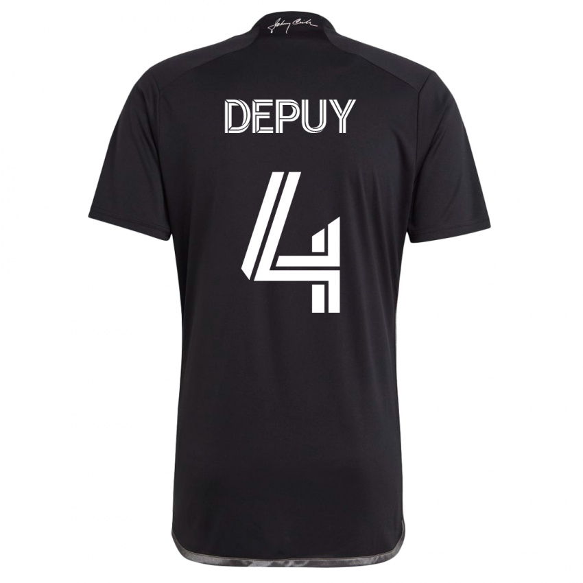 Mujer Camiseta Nick Depuy #4 Negro 2ª Equipación 2023/24 La Camisa