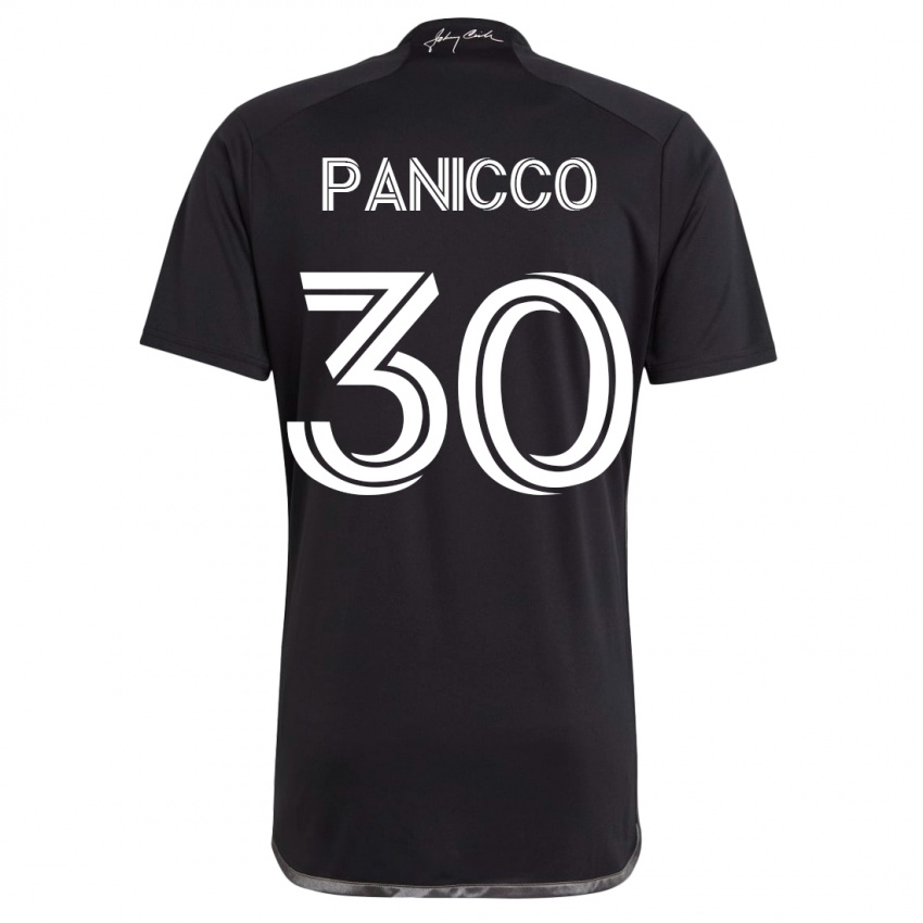 Mujer Camiseta Elliot Panicco #30 Negro 2ª Equipación 2023/24 La Camisa