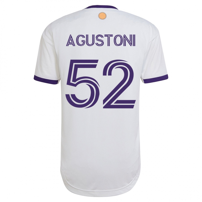 Mujer Camiseta Gonzalo Agustoni #52 Blanco 2ª Equipación 2023/24 La Camisa