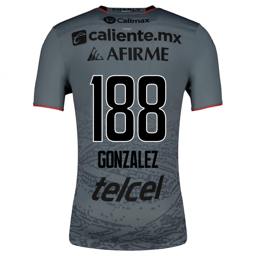 Mujer Camiseta Jorge González #188 Gris 2ª Equipación 2023/24 La Camisa