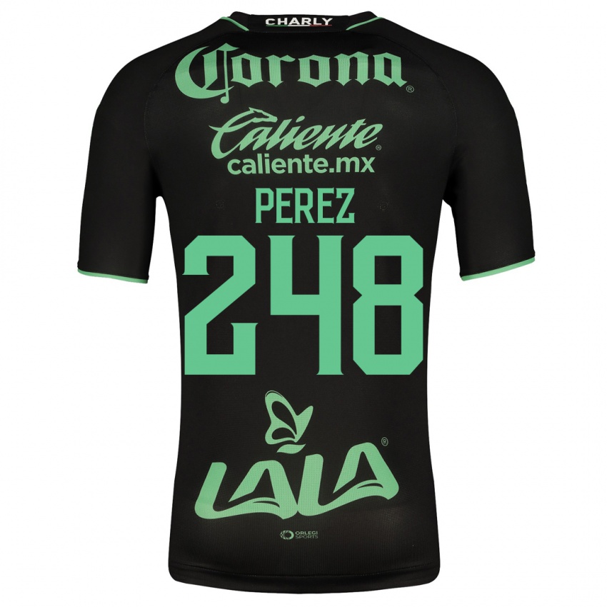 Mujer Camiseta Jonathan Pérez #248 Negro 2ª Equipación 2023/24 La Camisa