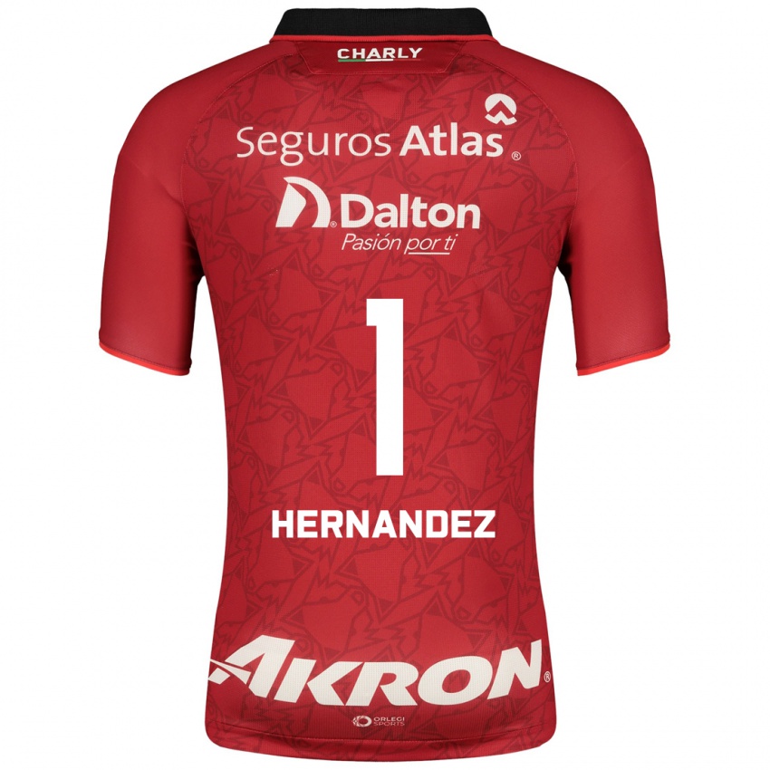Mujer Camiseta José Hernández #1 Rojo 2ª Equipación 2023/24 La Camisa