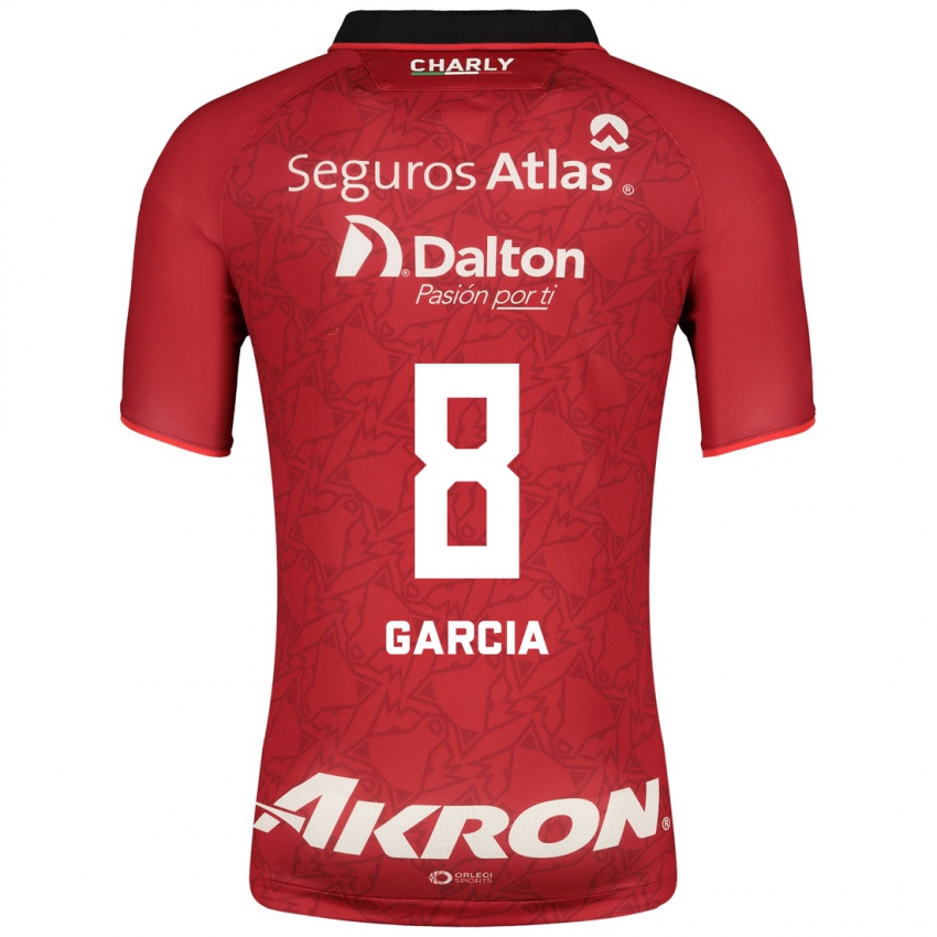 Mujer Camiseta Mateo García #8 Rojo 2ª Equipación 2023/24 La Camisa