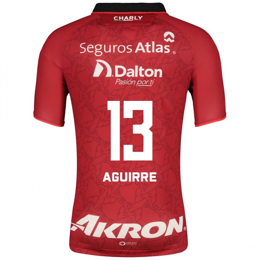 Mujer Camiseta Gaddi Aguirre #13 Rojo 2ª Equipación 2023/24 La Camisa