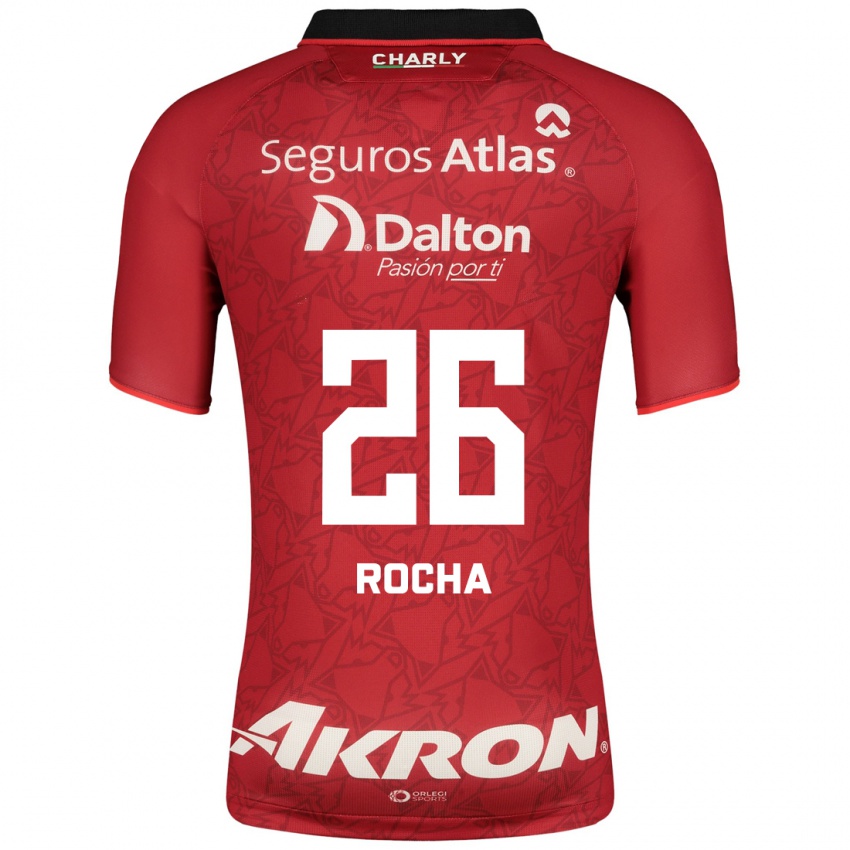 Mujer Camiseta Aldo Rocha #26 Rojo 2ª Equipación 2023/24 La Camisa