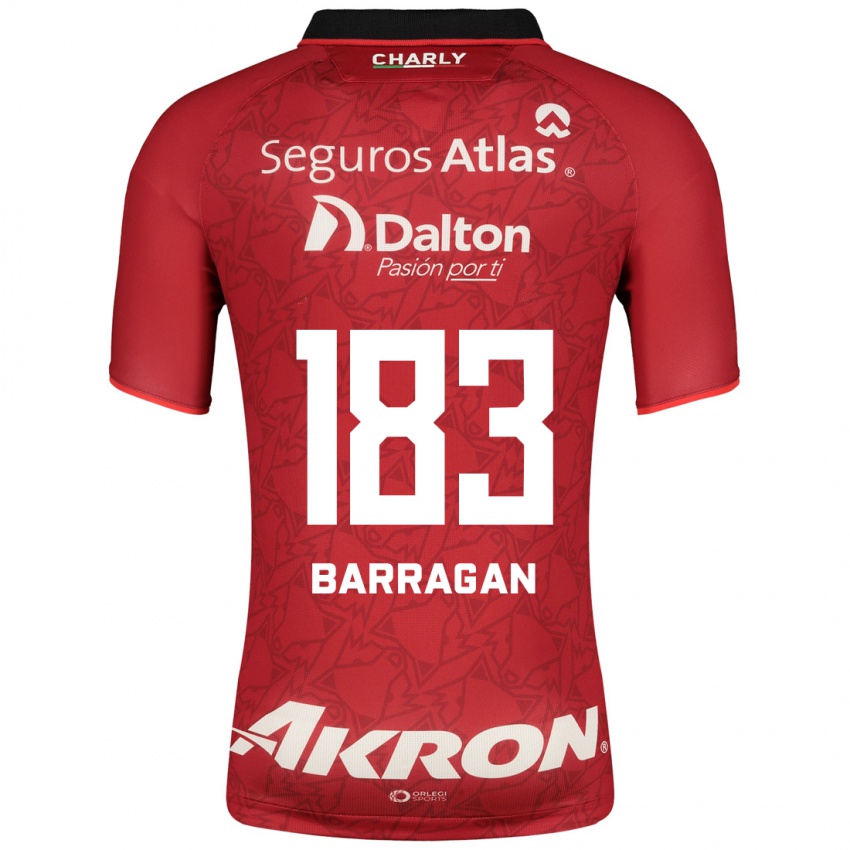 Mujer Camiseta Roberto Barragán #183 Rojo 2ª Equipación 2023/24 La Camisa