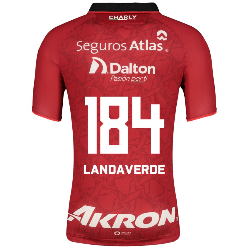 Mujer Camiseta Antero Landaverde #184 Rojo 2ª Equipación 2023/24 La Camisa