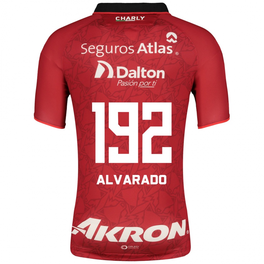 Mujer Camiseta Daniel Alvarado #192 Rojo 2ª Equipación 2023/24 La Camisa