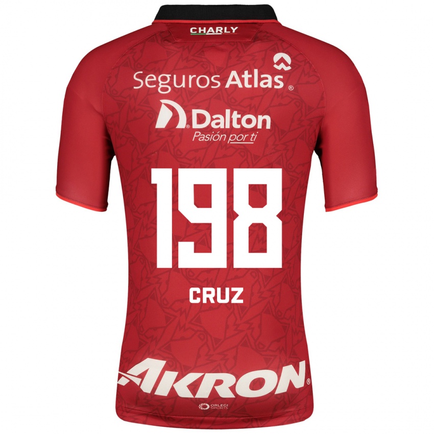 Mujer Camiseta Carlos Cruz #198 Rojo 2ª Equipación 2023/24 La Camisa