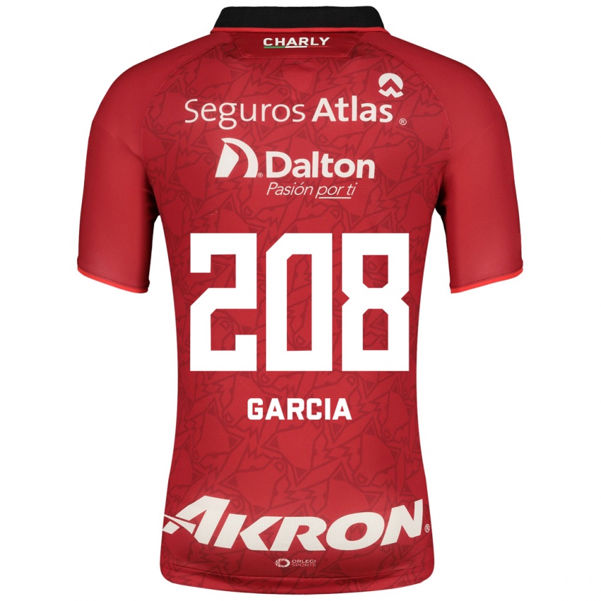 Mujer Camiseta Ángel García #208 Rojo 2ª Equipación 2023/24 La Camisa