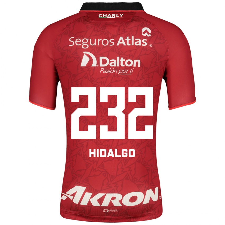 Mujer Camiseta Óscar Hidalgo #232 Rojo 2ª Equipación 2023/24 La Camisa