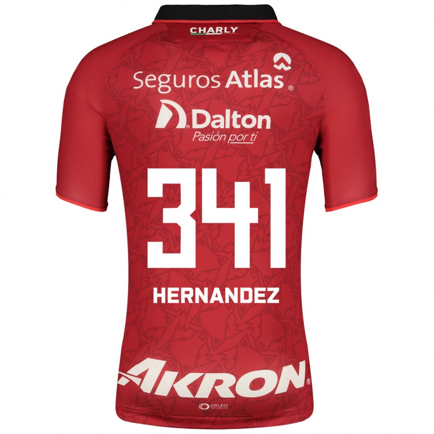 Mujer Camiseta Leonardo Hernández #341 Rojo 2ª Equipación 2023/24 La Camisa