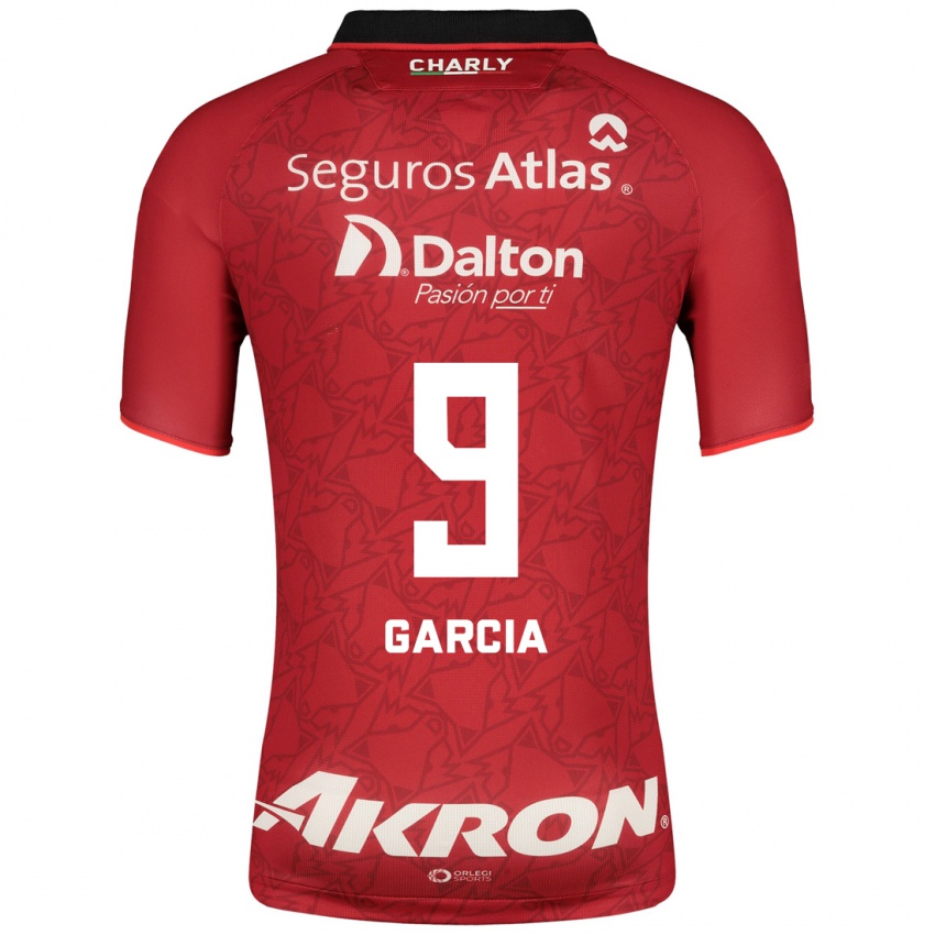 Mujer Camiseta Marcia García #9 Rojo 2ª Equipación 2023/24 La Camisa