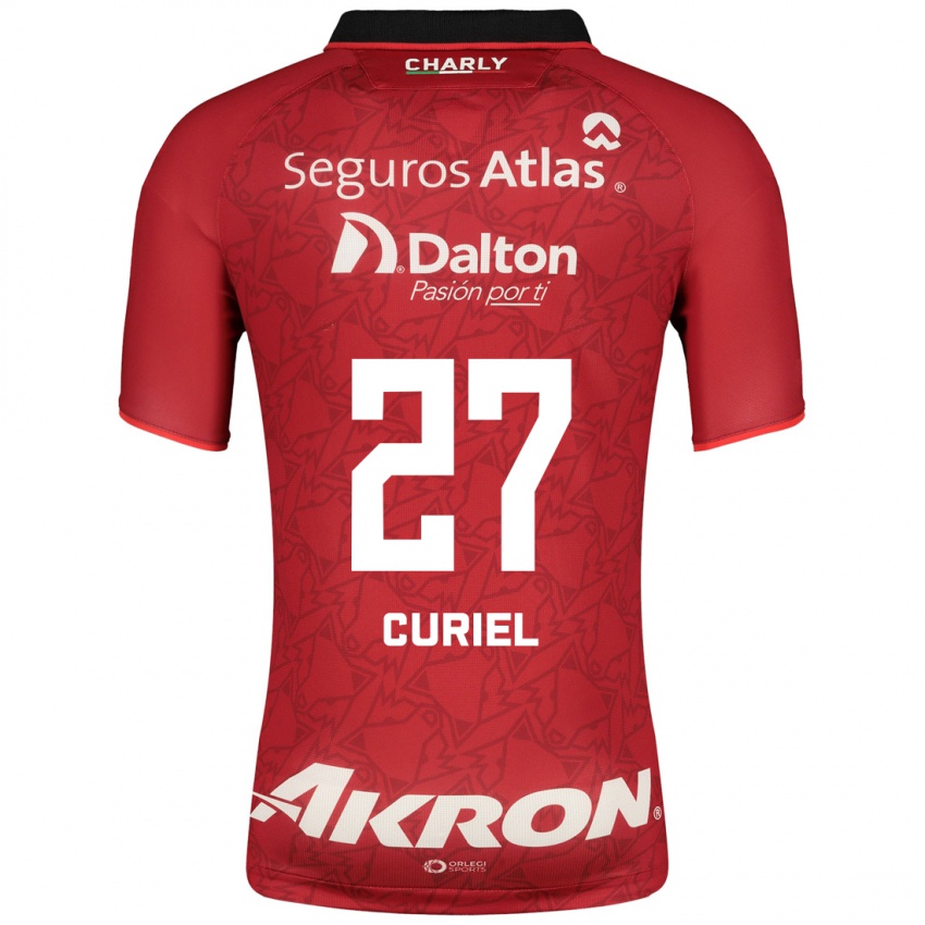 Mujer Camiseta Alexa Curiel #27 Rojo 2ª Equipación 2023/24 La Camisa