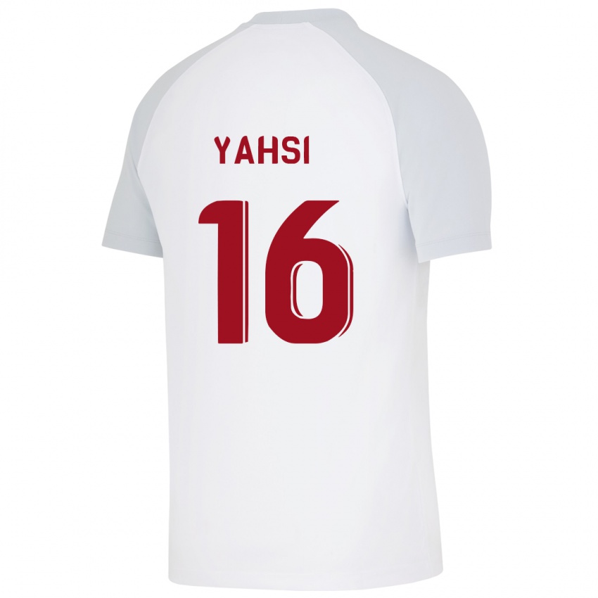 Mujer Camiseta Ismail Yahsi #16 Blanco 2ª Equipación 2023/24 La Camisa