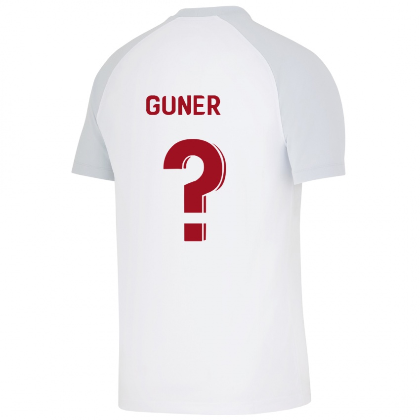 Mujer Camiseta Batuhan Güner #0 Blanco 2ª Equipación 2023/24 La Camisa
