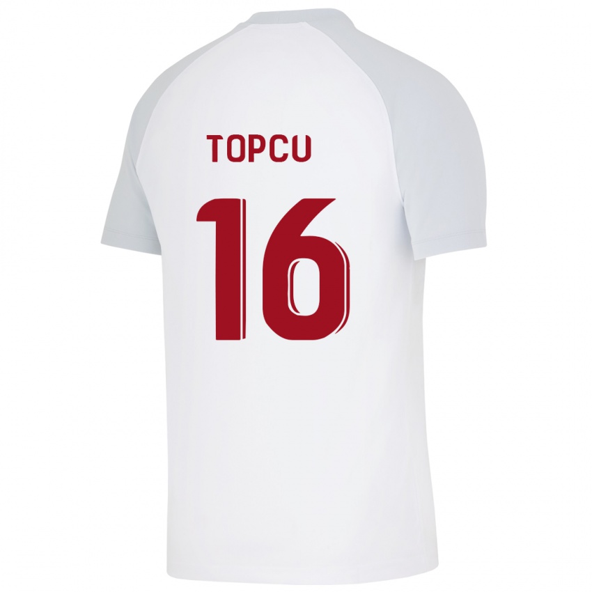 Mujer Camiseta Ebru Topçu #16 Blanco 2ª Equipación 2023/24 La Camisa