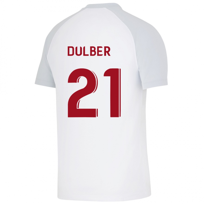 Mujer Camiseta Didem Dülber #21 Blanco 2ª Equipación 2023/24 La Camisa