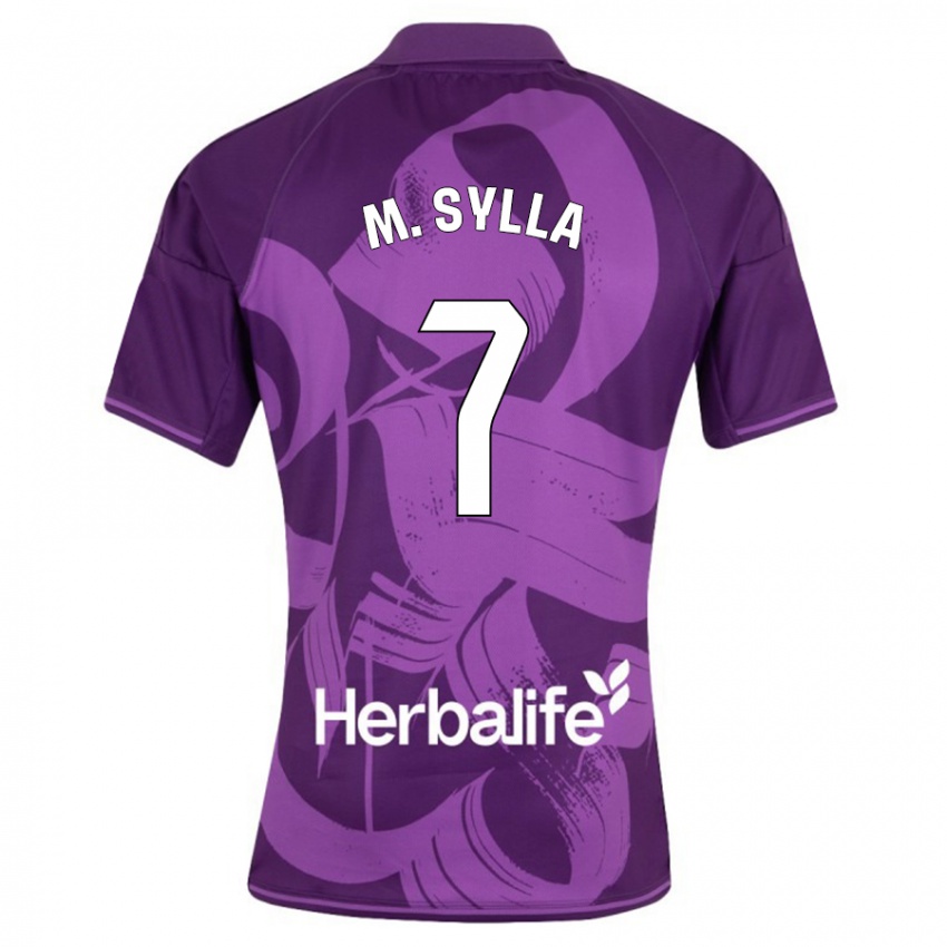 Mujer Camiseta Mamadou Sylla #7 Violeta 2ª Equipación 2023/24 La Camisa