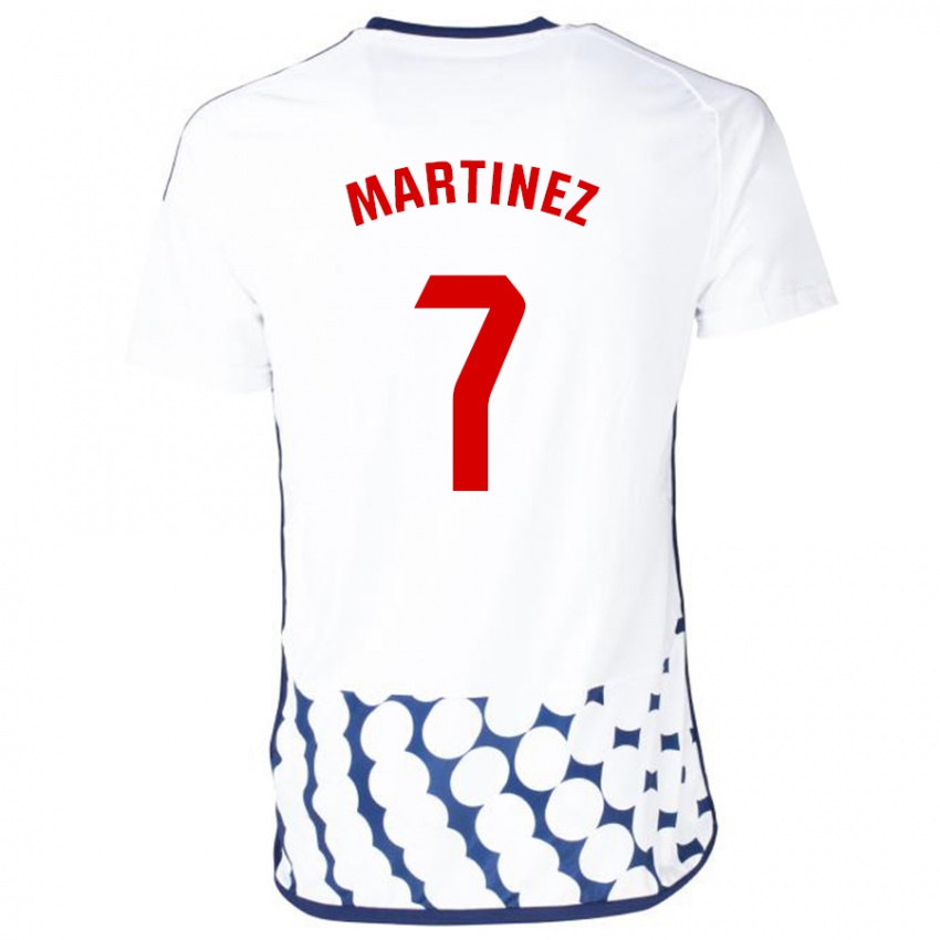 Mujer Camiseta Gabri Martínez #7 Blanco 2ª Equipación 2023/24 La Camisa