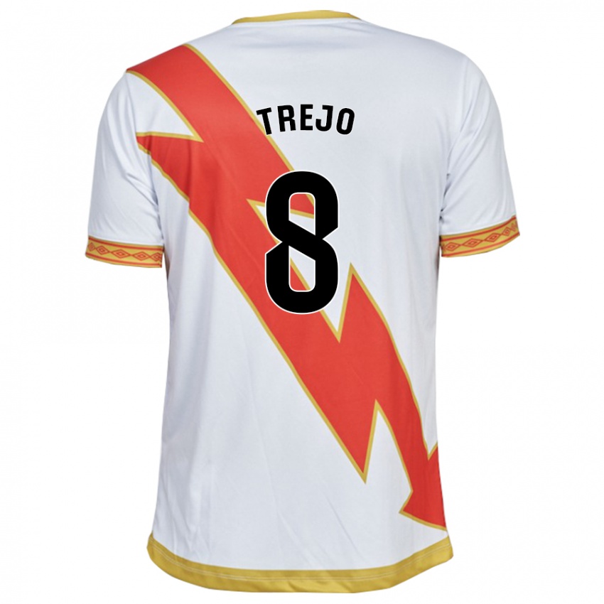 Niño Camiseta Óscar Trejo #8 Blanco 1ª Equipación 2023/24 La Camisa