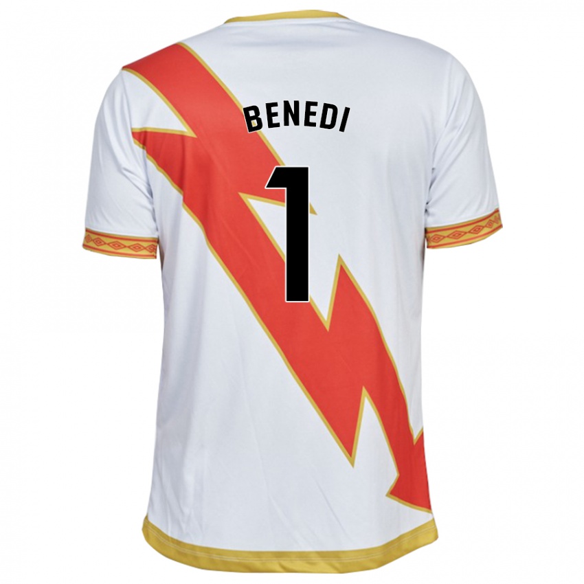 Niño Camiseta Miguel Benedi #1 Blanco 1ª Equipación 2023/24 La Camisa