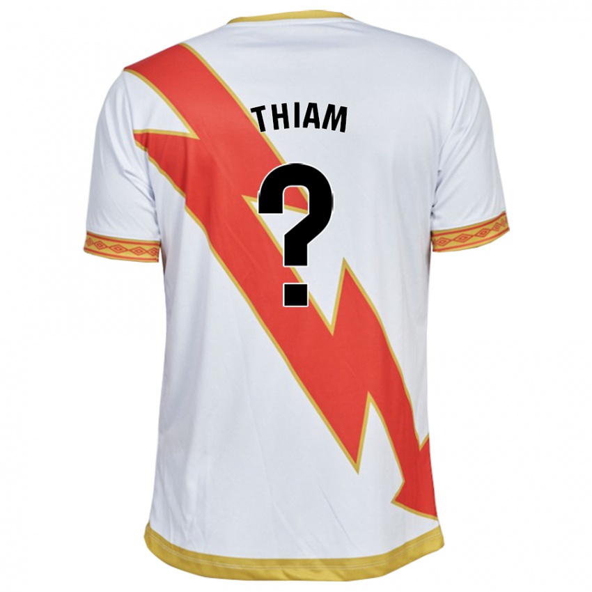 Niño Camiseta Aly Thiam #0 Blanco 1ª Equipación 2023/24 La Camisa
