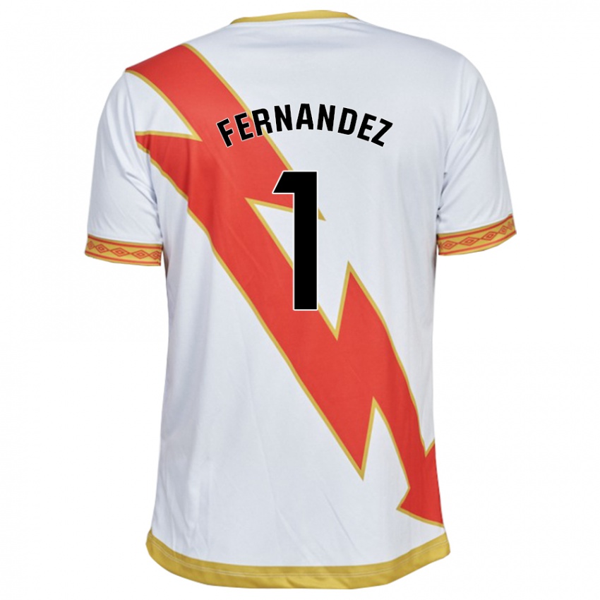 Niño Camiseta Nerea Fernández Santos #1 Blanco 1ª Equipación 2023/24 La Camisa
