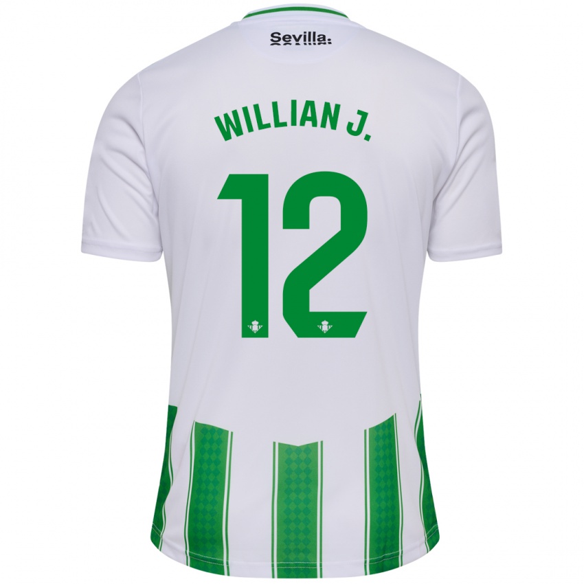 Niño Camiseta Willian José #12 Blanco 1ª Equipación 2023/24 La Camisa