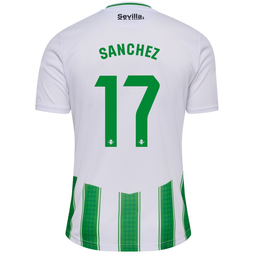 Niño Camiseta Rodri Sánchez #17 Blanco 1ª Equipación 2023/24 La Camisa