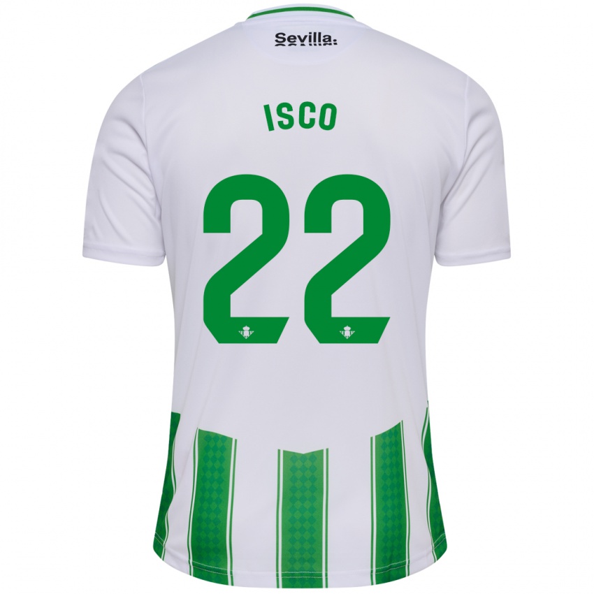 Niño Camiseta Isco #22 Blanco 1ª Equipación 2023/24 La Camisa
