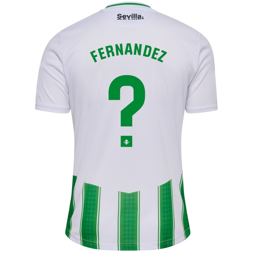 Niño Camiseta Marcos Fernández #0 Blanco 1ª Equipación 2023/24 La Camisa